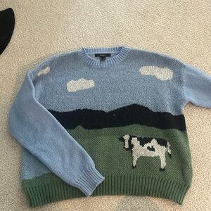 Forever 21 Cow Sweater